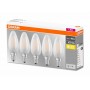 5 Becuri LED Osram Base Classic B, E14, 4W (40W), 470 lm, lumina calda (2700K), semi-transparent