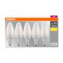 5 Becuri LED Osram Base Classic B, E14, 4W (40W), 470 lm, lumina calda (2700K), semi-transparent