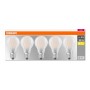 5 Becuri LED Osram Base Classic A, E27, 7W (60W), 806 lm, lumina calda (2700K), semi-transparent