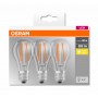 3 Becuri LED Osram Base Classic A, E27, 7W (60W), 806 lm, lumina calda (2700K), cu filament