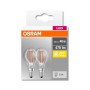 2 Becuri LED Osram Base Classic P, E14, 4W (40W), 470 lm, lumina ca...
