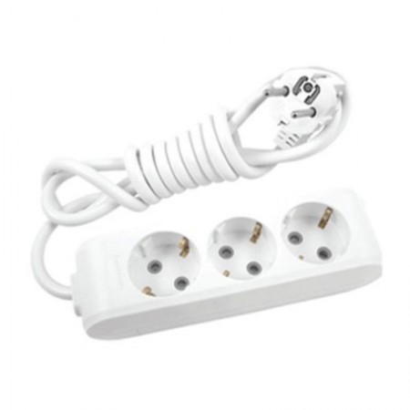 Prelungitor cu protectie Panasonic, X-tendia, 3 prize schuko, cablu 3m ,protectie copii, tensiune alimentare 250V, amperaj 16A, 