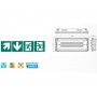 Lampa LED emergenta cu baterie Li-ion Vivalux CASTOR, 5W, 3.7V, 2200mAh, 350 lm, lumina rece (6400K), IP65, 5 pictograme, 350x11