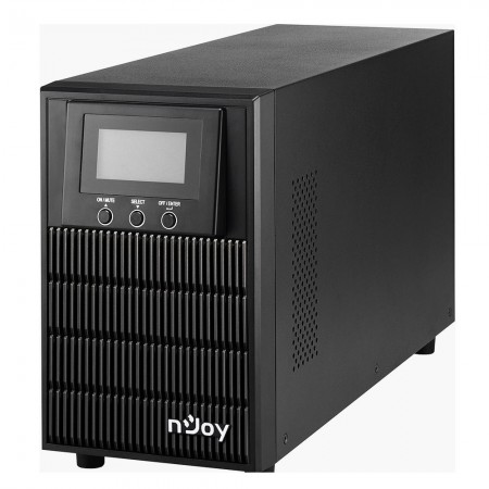 UPS nJoy Aten PRO 1000, 1000VA/800W, On-line (double convension UPS), LCD Display, 3 Prize Schuko cu Protectie, Tower, Smart SNM