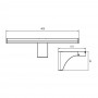 Aplica LED pentru baie Vivalux ZOE, 8W, 700 lm, lumina neutra (4000K), 110°, IP44, 400x151x67mm, 25000h, Nichel satinat