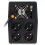 UPS nJoy Horus Plus 2000, 2000VA/1200W, Afisaj LCD cu ecran tactil, 4 Prize Schuko cu Protectie, Repornire Automata, RJ11 protec