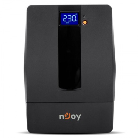 UPS nJoy Horus Plus 1000, 1000VA/600W, Afisaj LCD cu ecran tactil, 4 Prize Schuko cu Protectie, Repornire Automata, RJ11 protect