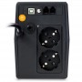 UPS nJoy Horus Plus 600, 600VA/360W, Afisaj LCD cu ecran tactil, 2 Prize Schuko cu Protectie, Repornire Automata, RJ11 protectie