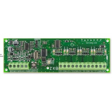 Modul de extensie Paradox, 8 zone cablate + 1xPGM