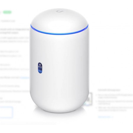 Ubiquiti UniFi Dream Router,  High‐Performance Dual Band, Procesor: Dual-Core ® Cortex ® A53 at 1.35 GHz, 2Gb RAM, interfata man