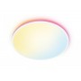Plafoniera LED RGB WiZ Rune, Wi-Fi, Bluetooth, control vocal, 21W, 2100 lm, lumina alba si color (2700-6500K), IP20, 40cm, Metal