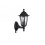Aplica tip felinar pentru exterior cu senzor de miscare Philips Peking UP, 1xE27, max 60W, IP44, 220x175x370mm, Negru