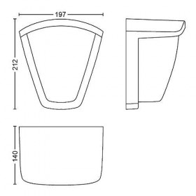 Aplica pentru exterior Philips Kiskadee, 1xE27, max 42W, IP44, 140x197x212mm, Antracit