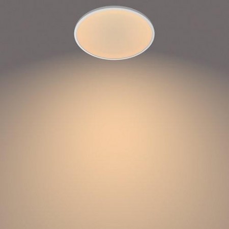 Plafoniera LED Philips Superslim CL550, 3 trepte de intensitate, 18W, 1500 lm, lumina calda (2700K), IP20, 30cm, Alb