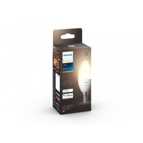 Bec LED inteligent Philips Hue B39, Bluetooth, E14, 5.5W, 470 lm, lumina calda (2700K)