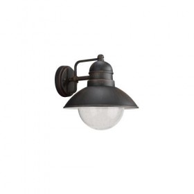 Aplica tip felinar pentru exterior Philips Damascus, 1xE27, max 60W, IP44, 248x222x224mm, Maro