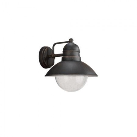 Aplica tip felinar pentru exterior Philips Damascus, 1xE27, max 60W, IP44, 248x222x224mm, Maro