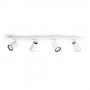 Spot LED Philips myLiving Paisley, 4xGU10, 5.5W, IP20, Metal, Alb