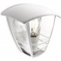 Aplica pentru exterior Philips Creek UP, 1xE27, max 60W, IP44, 130x180x195mm, Alb