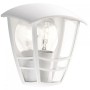 Aplica pentru exterior Philips Creek UP, 1xE27, max 60W, IP44, 130x180x195mm, Alb