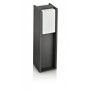 Stalp pentru iluminat exterior Philips Bridge, 1xE27, max 42W, IP44, 402x121mm, Antracit