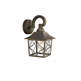 Aplica tip felinar pentru exterior Philips Cambridge, 1xE27, max 60W, IP44, 204x170x286mm, Bronz