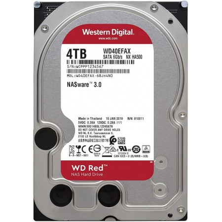 HDD WD RED, 4TB, 5400RPM, SATA III