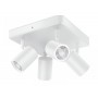 Spot LED RGB WiZ Imageo SQ, Wi-Fi, Bluetooth, control vocal, 4xGU10, 4x5W, 1380 lm, lumina alba si color (2200-6500K), IP20, 12.