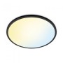 Plafoniera LED WiZ SuperSlim, Wi-Fi, control vocal, 32W, 3800 lm, lumina alba (2700-6500K), IP20, 55cm, Negru