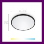 Plafoniera LED WiZ SuperSlim, Wi-Fi, control vocal, 32W, 3800 lm, lumina alba (2700-6500K), IP20, 55cm, Negru