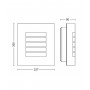 Aplica pentru exterior Philips Oslo, 1xE27, max 60W, IP44, 95x235x260mm, Inox
