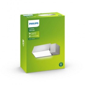 Aplica pentru exterior Philips Border, 1xE27, max 42W, IP44, 148x268x93mm, Gri