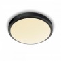 Plafoniera LED Philips Doris CL257, 17W, 1500 lm, lumina calda (2700K), IP44, 31.3cm, Negru