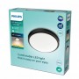 Plafoniera LED Philips Doris CL257, 17W, 1500 lm, lumina calda (2700K), IP44, 31.3cm, Negru