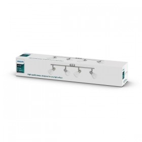 Spot Philips Essentials Burlap, 4xE14, 4x40W, IP20, 14.5x69x19.5cm, Crom mat