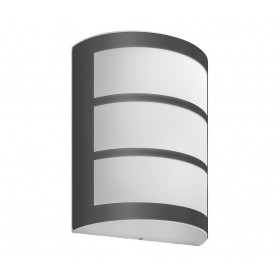 Aplica LED pentru exterior Philips Python, 6W, 450 lm, lumina calda (2700K), IP44, 84x171x215mm, Antracit