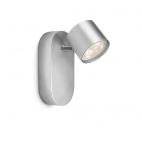Spot LED Philips myLiving Star, 4.5W, 500 lm, lumina calda (2700K), IP20, 11cm, Metal, Argintiu