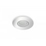 Spot LED RGB incastrat Philips Hue Xamento, Bluetooth, GU10, 5.7W, 350 lm, lumina alba si color (2000-6500K), IP44, Crom