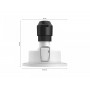 Spot LED RGB incastrat Philips Hue Xamento, Bluetooth, GU10, 5.7W, 350 lm, lumina alba si color (2000-6500K), IP44, Crom