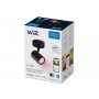 Spot LED RGB WiZ Imageo, Wi-Fi, Bluetooth, 4.9W, 345 lm, lumina alba si color (2200-6500K), IP20, Metal, Negru