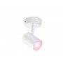 Spot LED RGB WiZ Imageo, Wi-Fi, Bluetooth, 4.9W, 345 lm, lumina alba si color (2200-6500K), IP20, Metal, Alb