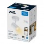 Spot LED RGB WiZ Imageo, Wi-Fi, Bluetooth, 4.9W, 345 lm, lumina alba si color (2700-6500K), IP20, Metal, Alb