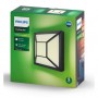 Aplica LED pentru exterior Philips Drosera, 12W (83W), 176V, 1200 lm, lumina calda (2700K), IP44, 74x190mm, Negru