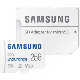 Card de Memorie MicroSDXC Samsung  PRO Endurance (2022) UHS-1 Clasa 10 256GB + Adaptor SD