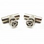Conector BNC TATA la 2 X conectori BNC MAMA, LN-CTB03A, pachet 10bucati