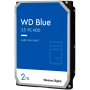 HDD Desktop WD Blue (3.5'', 2TB, 256MB, 5400 RPM, SATA 6 Gb/s)