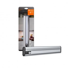 Aplica LED liniara Ledvance cu senzor de miscare PIR, cu incarcare USB, 1.5W, 98 lm, lumina neutra (4000K), IP20, montaj aplicat