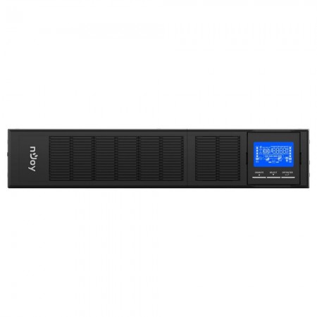 UPS nJoy Balder 3000, 3000VA/ 3000W, On-line, LCD Display, Montare Rack/Tower, 8 Prize IEC 13 1x IEC C19, Dubla conversie, Plaja