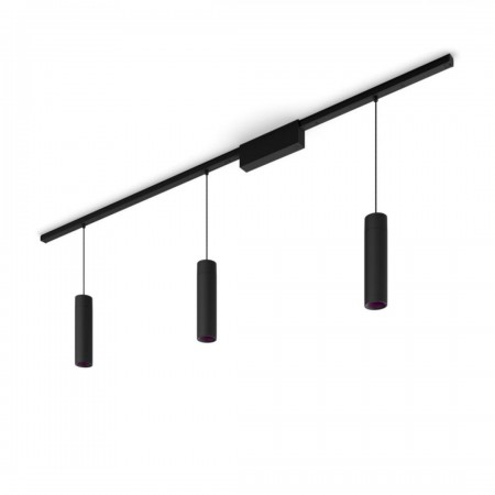 Spot LED RGB Philips Hue Perifo, kit de baza, 3 spoturi, Bluetooth, control vocal, 24V, lumina alba si color (2000-6500K), IP20,