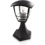 Stalp tip felinar pentru iluminat exterior Philips Creek, 1xE27, max 60W, IP44, 300x175mm, Negru